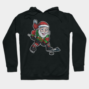 Christmas Hockey Santa Claus Hoodie